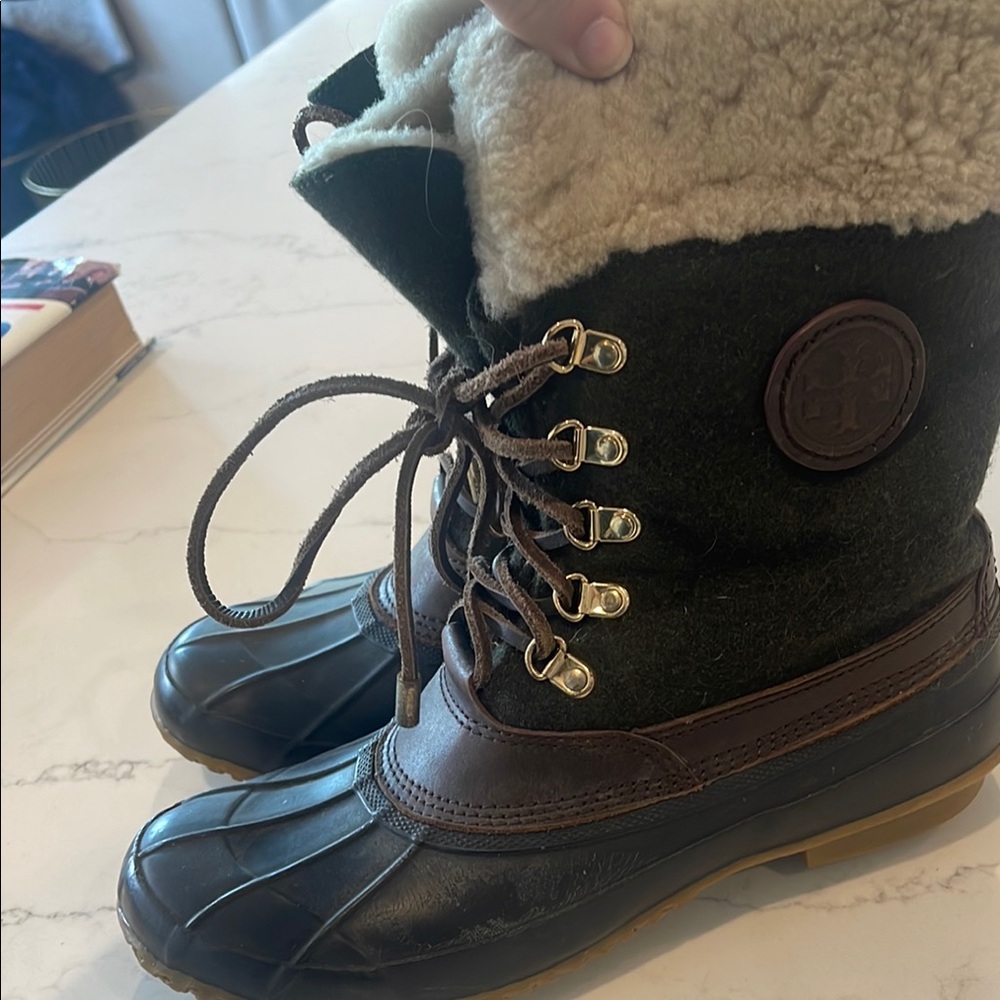 Tory Burch Green and Brown Women's Boots - Picture 7 of 7